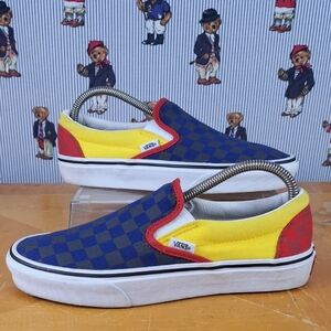 Women's Vans classic slip-on OTW rally checkered multicolor casual SZ 8 shoes